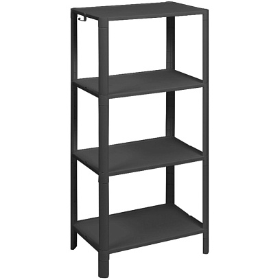 Этажерка М_VIKEA 4-х ярусная, черный
