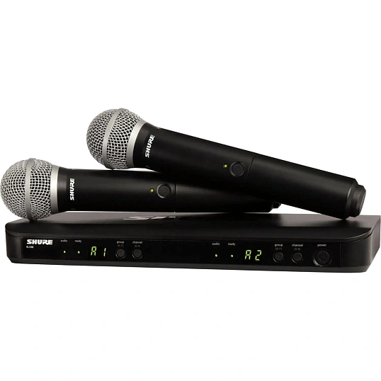 Радиосистема Shure BLX288E/SM58-M17, 2-х канальная, с ручными передатчиками