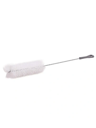 Ершик для мытья бутылок 1л,60x400мм,ПП,сталь,средняя жестк,серый,1 шт/уп