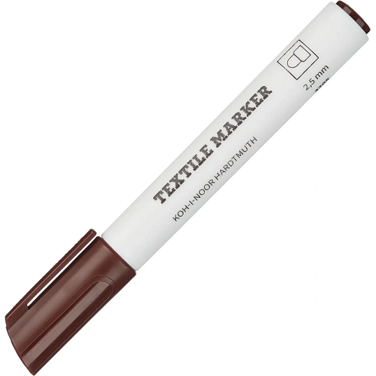 Набор маркеров для ткани KOH-I-NOOR 3205, круглых 2,5мм, 6цв 773205JF07KS