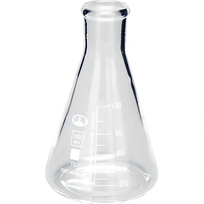 Колба коническая Кн-2-100-22 с делен. 10000830, 12шт/уп