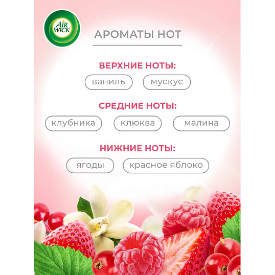 Освежитель воздуха Air Wick Pure в аэрУп Счастье в кажНоте ЯгодБурбонваниль