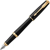 Ручка перьевая Parker Urban Muted Black GT 0,8мм,синий,подар.кор.,1931593
