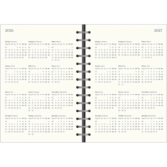 Ежедневник датированный 2026 IF 14х20см 160л, на спир Happiness I1755/black