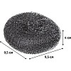 Губка-мочалка металлическая большая D=9,5см.,вес=34,8гр. PACLAN