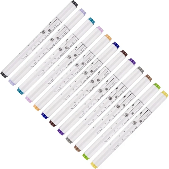 Набор маркеров ДВУС.СКЕТЧ-МАРКЕРЫSKETCH&ARTСРЕДНИЙ,24 ЦВ.ПЛАС.ПЕН,22-0077