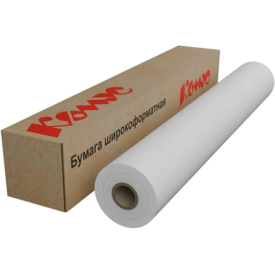 Бумага широкоформатная InkJet 80г 610ммх50м 50,8мм