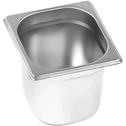 Гастроемкость (1/6x150мм), нерж. сталь AISI201,толщина 0,7мм,176x162x150мм