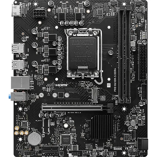Материнская плата MSI PRO H610M-S DDR4, intel H610, s1700,2xDDR4,mATX