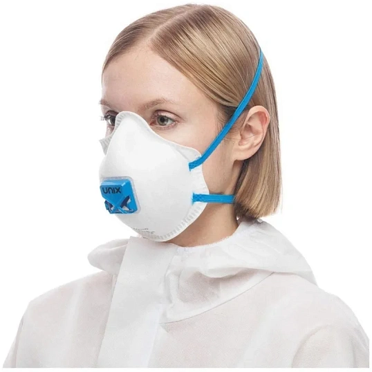 Полумаска фильтрующая UNIX Air 112V с кл FFP2 RD до 12ПДК 3шт/уп