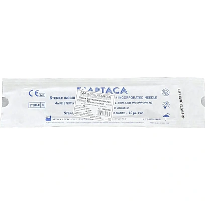 Петля м/б 10 мкл с иглой, стерил., Aptaca 12007321, 20 шт/уп