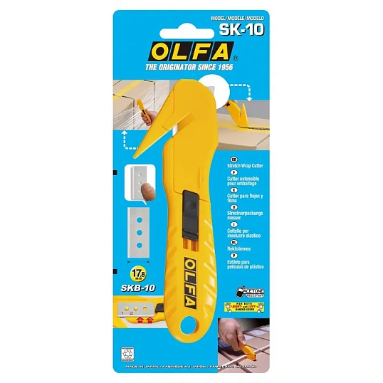 Нож промышленный 17,8 мм OLFA HOBBY CRAFT MODELS, . (OL-SK-10),цв.желтый