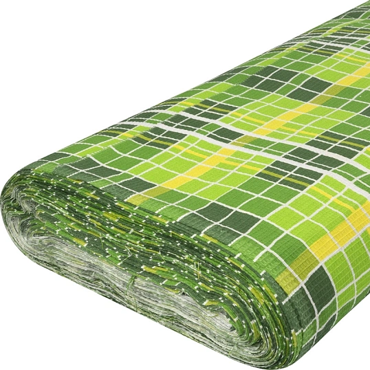 Полотно техническое вафельное набивное 1,5х55м, 155г/м2, 3447/2, Яркая клет