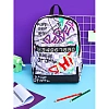 Рюкзак школьный Комус Класс Shape, Граффити, Серый, 1 отд