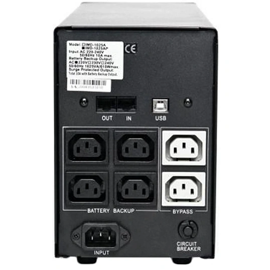ИБП Powercom IMPERIAL IMD-3000AP, лин-инт., 3000ВА/1800Вт, 6xC13, LCD, USB