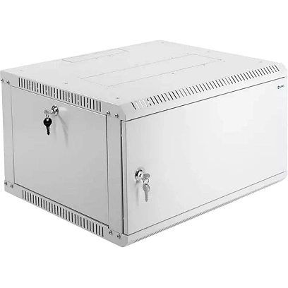 Шкаф настенный телеком. ЦМО разб. 6U (600х650) дверь металл (ШРН-Э-6.650.1)