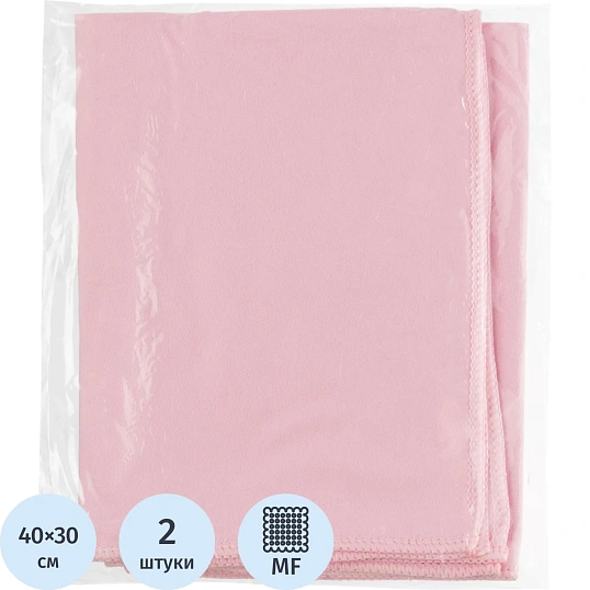 Салфетка хозяйственная HQ Profiline д/глян пов 30х40см 170г/м2 красн 2шт/уп