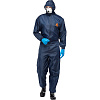Комбинезон многоразовый защитный с капюшоном JetaSafety JPC75b синий р.М