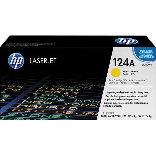 Картридж лазерный HP 124A Q6002A жел. для CLJ 1600/ 2600