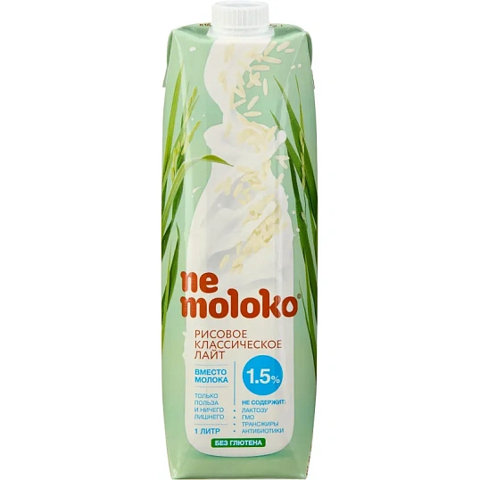 Напиток рисовый Nemoloko Классический лайт, 1л 68203
