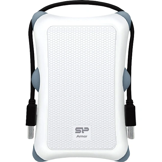 Портативный HDD Silicon Power Armor A30 2 TB USB 3.2, белый, резина