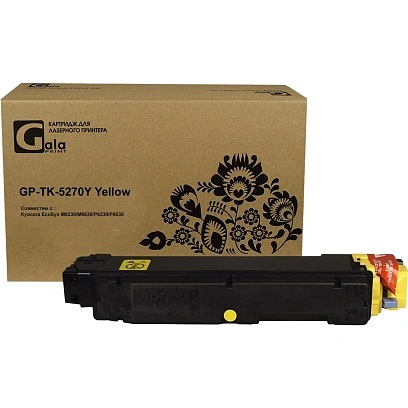 Тонер-картридж GalaPrint TK-5270Y жел. для Kyocera P6230/6630