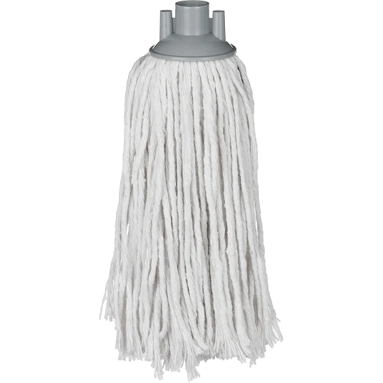 Швабра веревочная для пола 28x15 см,ПП,хлопок,метал,120cm;серый