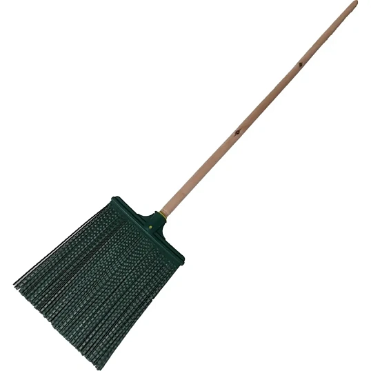 Метла веерная пластиковая № 3 с черенком (ширина рабочей части 27 см)