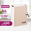 Папка архивная крафт/коленкор ATTACHE 5см 4 зав.