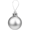 Набор шаров елочных 12 шт Чудеса, 4 см, серебряный с узором НУ-5623