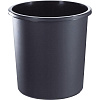 Корзина для мусора офисная 18л пластик, черная КР41