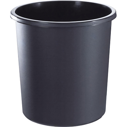 Корзина для мусора офисная 18л пластик, черная КР41