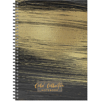Бизнес-тетрадь А4 96л Attache Selection Gold Collection клет,спир,карт,черн