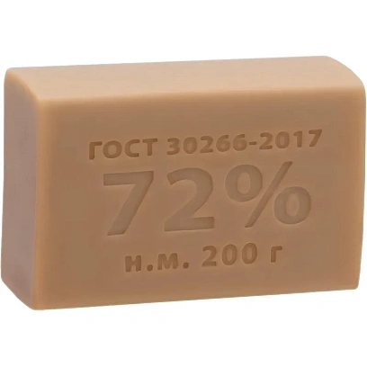 Мыло хозяйственное 72% 200гр, 60 шт/уп без об