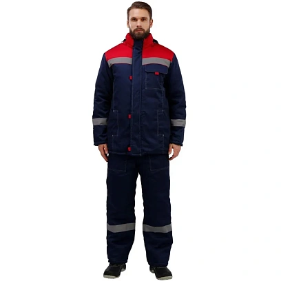 Костюм рабочий зимний муж з31-КПК син/красн (р.56-58) 170-176 (Арсенал-СП)