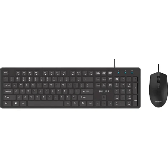 Набор клавиатура+мышь Philips (SPT6264B/60)провод USB 104кл 800-2400dpi чер