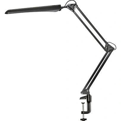 Светильник Трансвит Гермес, на струбцине,(черный),светодиодный, диммер