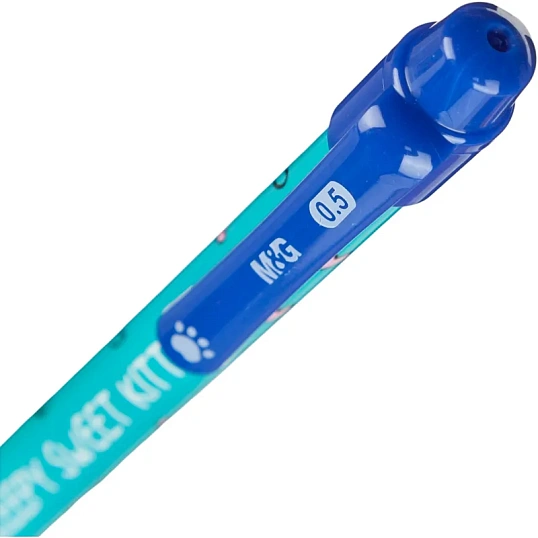 Ручка шариковая автомат. M&G SoManyCats л0,35 син асс ABP888R82205F4C