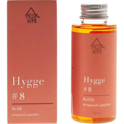 Наполнитель для аромадиффузора Hygge 8 Ягодный щербет 100 мл, АР 100-322