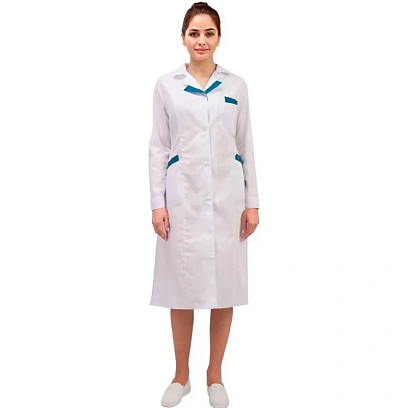 Халат для медицинского персонала м01-ХЛ женский (р.64-66) 170-176