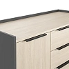 Тумба выкатн. К-Loft Director 241T006 1170x500x635 дуб скандин/графит