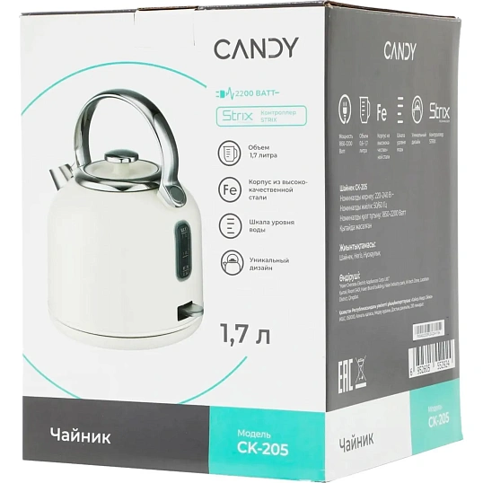 Чайник Candy CK-205,1,7л, 2200вт