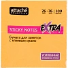 Стикеры Attache Selection Extra с клеев. краем 76х76, неон, оранж. 100л