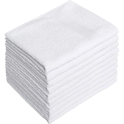 Набор полотенец махровых бордюр 440 г/м2, 50х90 белый, 10шт