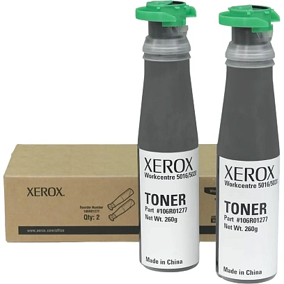 Тонер-картридж Xerox 106R01277 чер. для WC5016/5020B  (2шт/уп)