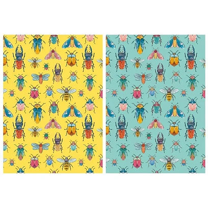 Тетрадь общая №1 School Жуки А5, 40л, клетка, сшивка, уп(2шт)блок 70 г/кв.м