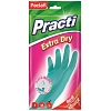 Перчатки резиновые Paclan Practi Extra Dry 407351 р.L