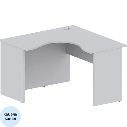 Стол Easy One левый (878,879) серый Ш1200 Г1200