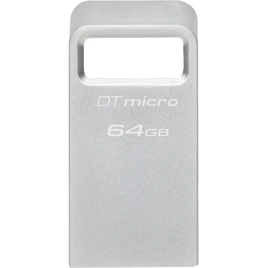 Флеш-память Kingston DataTraveler Micro G2, 64 Гб, USB 3.2, до 200 МБ/с