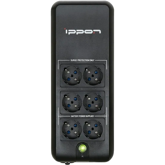 ИБП Ippon Back Verso 800 800ВА 420Вт EURO(4+2) черный